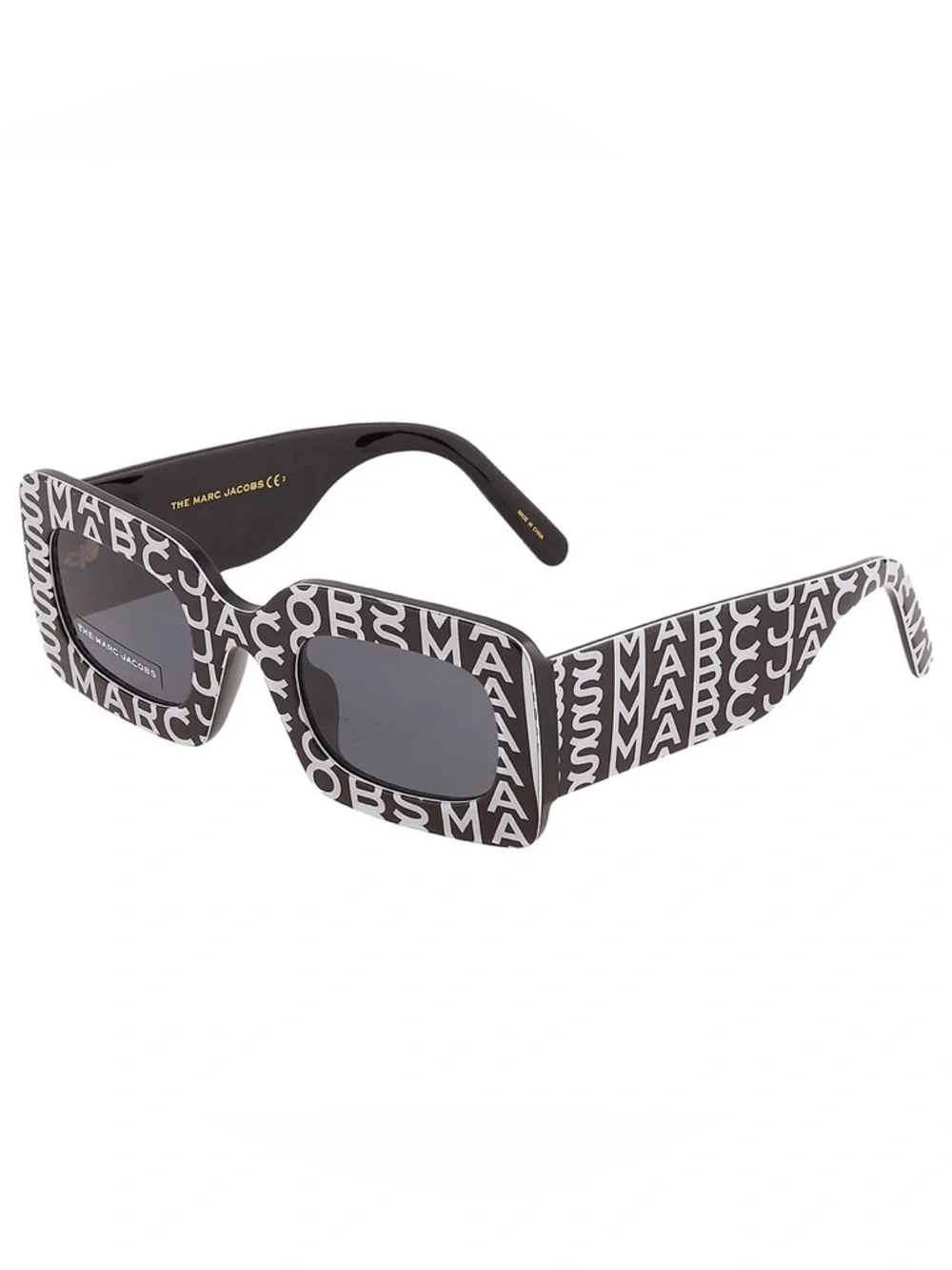 NWT MARC JACOBS Monogram Grey Square Ladies Sunglasses [Authentic] — One Size
